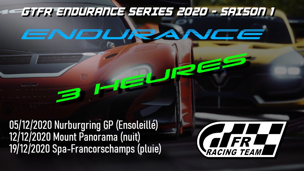 GTFR ENDURANCE SERIES 2020 - SAISON 1 - championnat GT