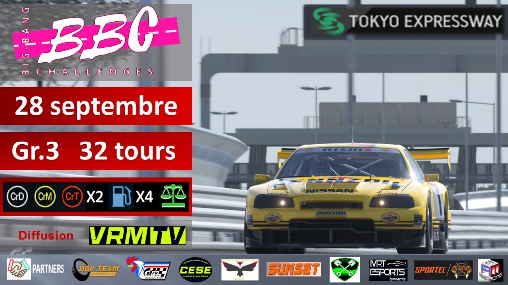 BB Challenges Tokyo Est Gr3 : évènement eSport sur Gran Turismo