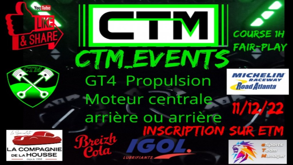 CTM-EVENTS  : évènement eSport sur Gran Turismo