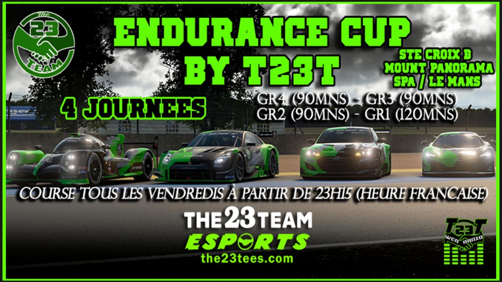Endurance Cup by T23T (esport.granturismo-fr.com)