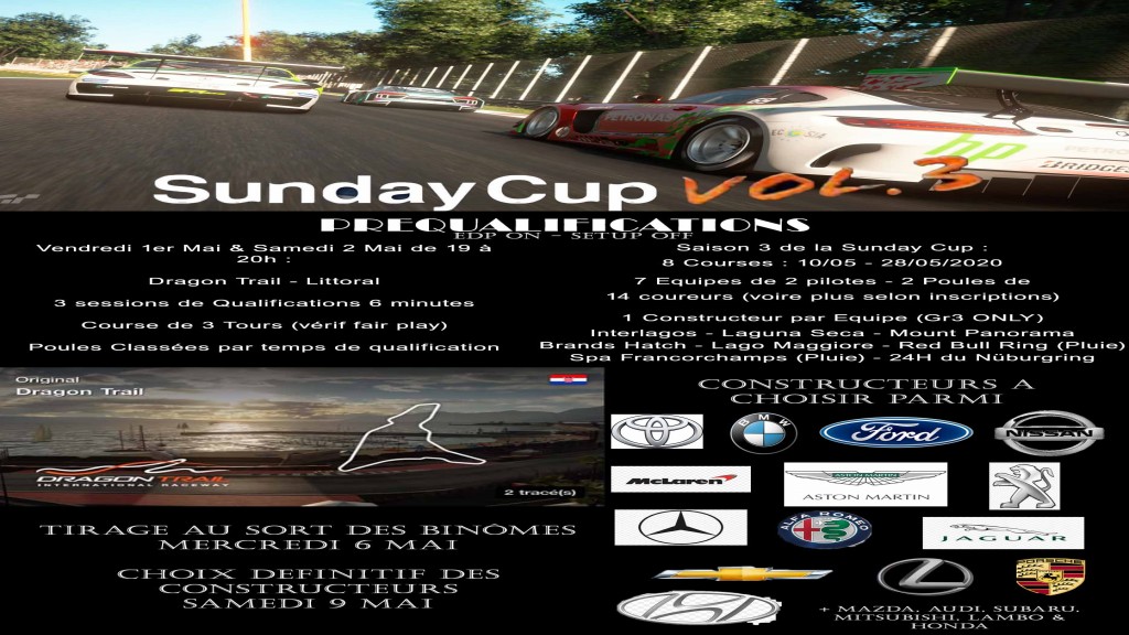 La Sunday Cup - Saison 3 - championnat GT