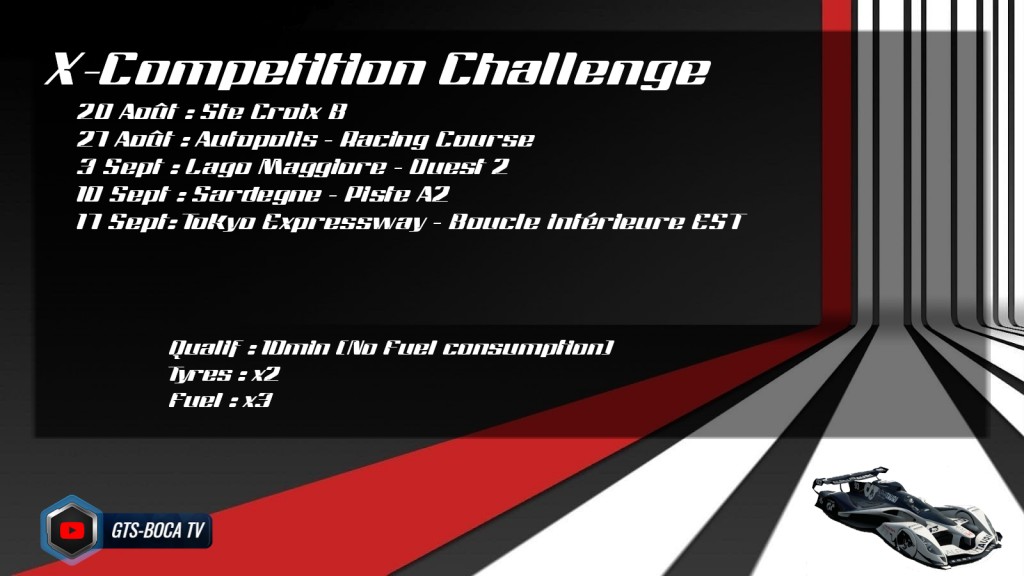 X-Competition Challenge (esport.granturismo-fr.com)