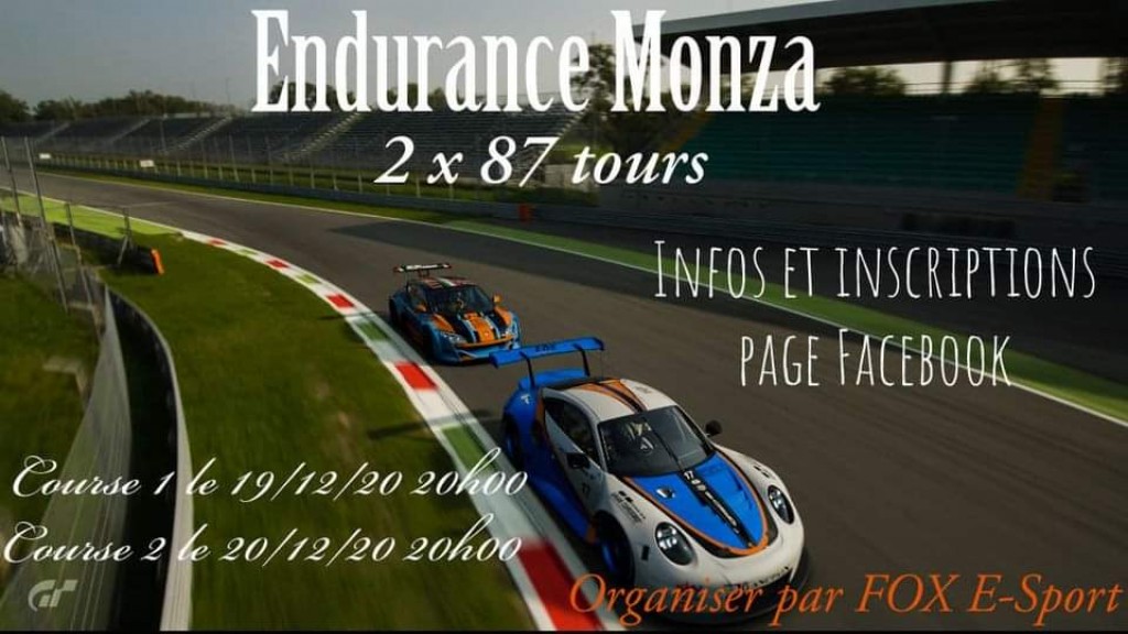 Endurance Monza (esport.granturismo-fr.com)