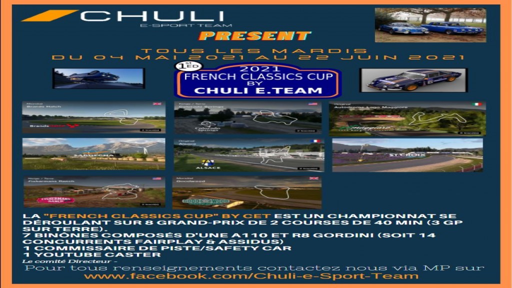 French Classics Cup by Chuli e.Sport Team - championnat GT