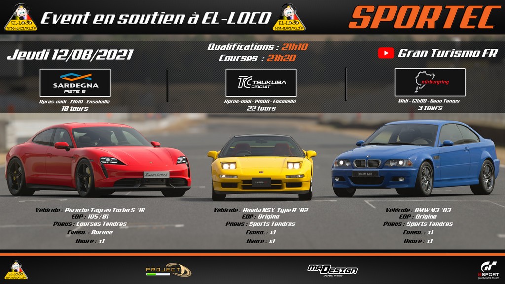 Soutien à El-Loco Sim-Racing TV - évènement GT