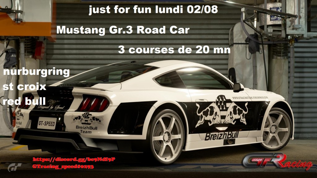 Just For Fun Mustang Gr3 Road Car  (esport.granturismo-fr.com)