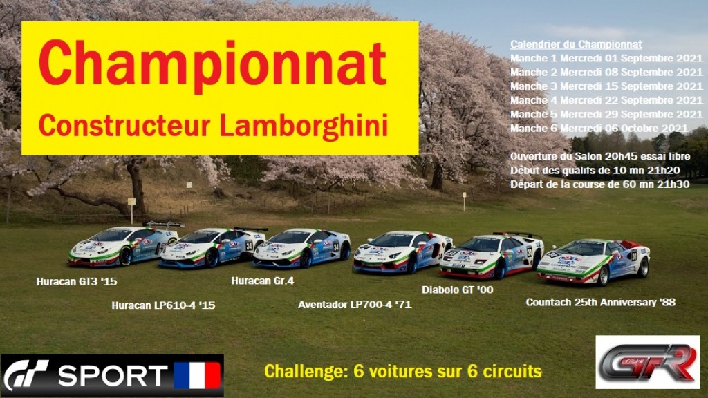 CHAMPIONNAT CONSTRUCTEUR LAMBORGHINI M1 - championnat GT