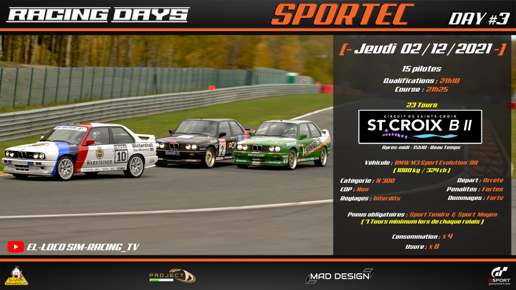 SPORTEC Racing Days #3 - évènement GT