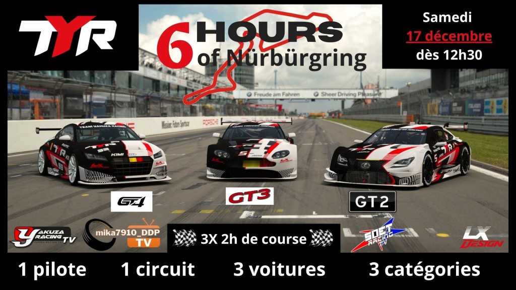 6h du Nurburgring by TYR (esport.granturismo-fr.com)