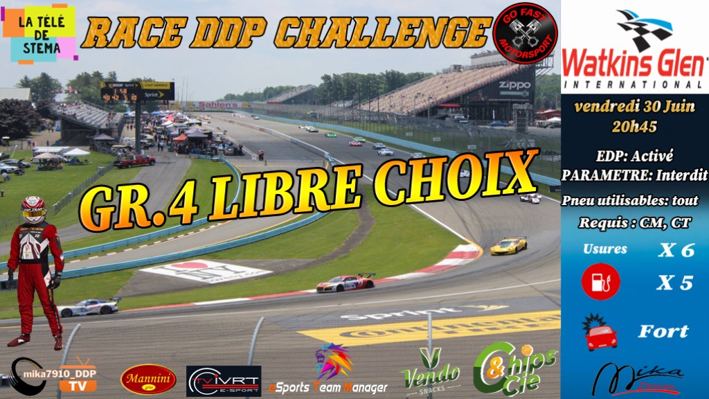RACE DDP CHALLENGE (esport.granturismo-fr.com)
