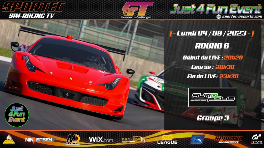 GT Summer Challenge Round 6 by Just 4 Fun Event - diffusion GT