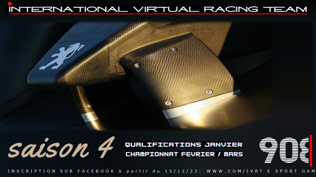Championnat 908 By IVRT saison 4 : championnat eSport sur Gran Turismo