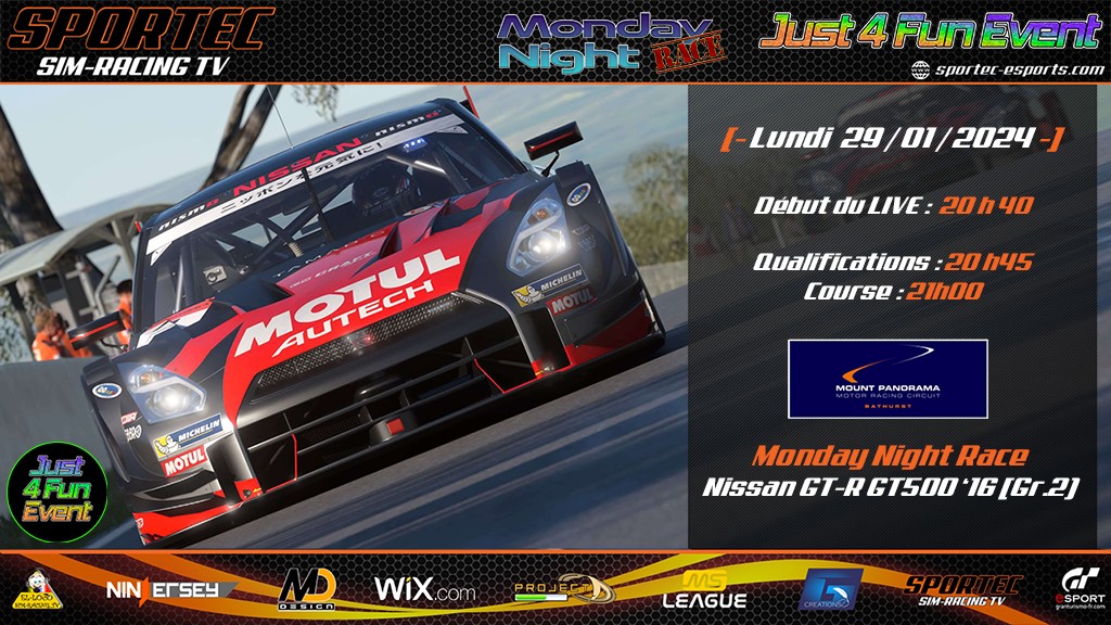 Monday Night Race by Just 4 Fun Event - diffusion GT