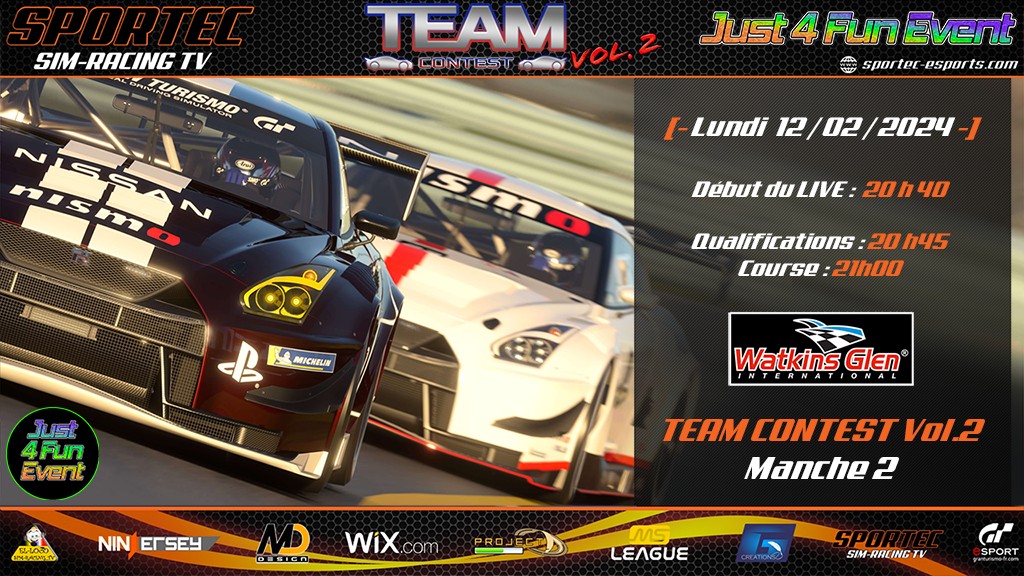 Team Contest Vol.2 - Manche 2 by Just 4 Fun Event - diffusion GT