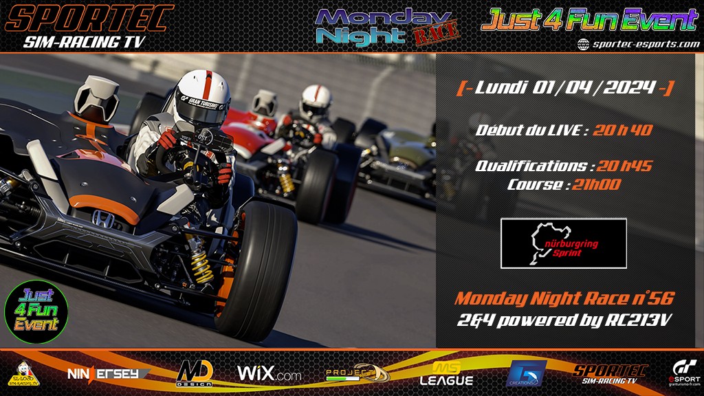 Monday Night Race by Just 4 Fun Event N°56 - diffusion GT