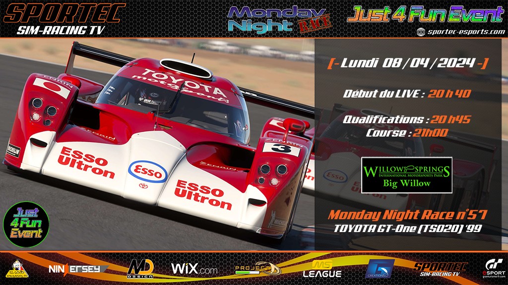 Monday Night Race by Just 4 Fun Event N°57 - diffusion GT