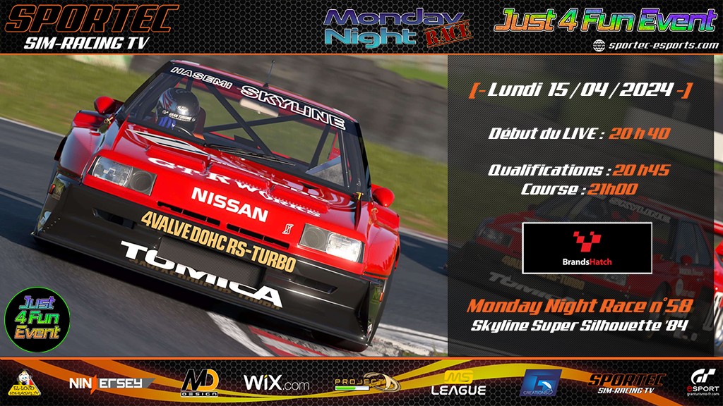 Monday Night Race by Just 4 Fun Event N°58 - diffusion GT