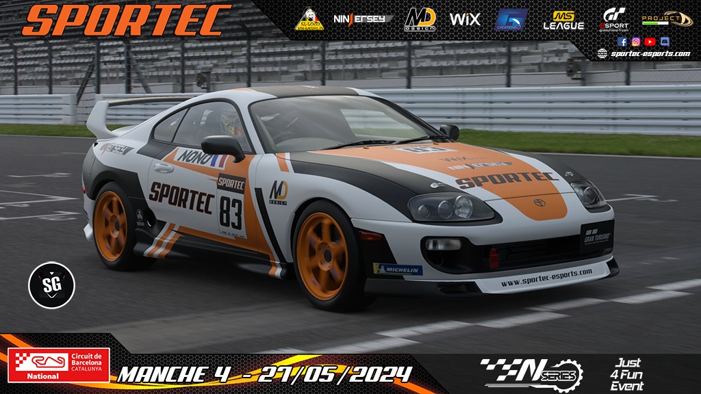 N Series - Manche 4 by Just 4 Fun Event : live eSport sur Gran Turismo