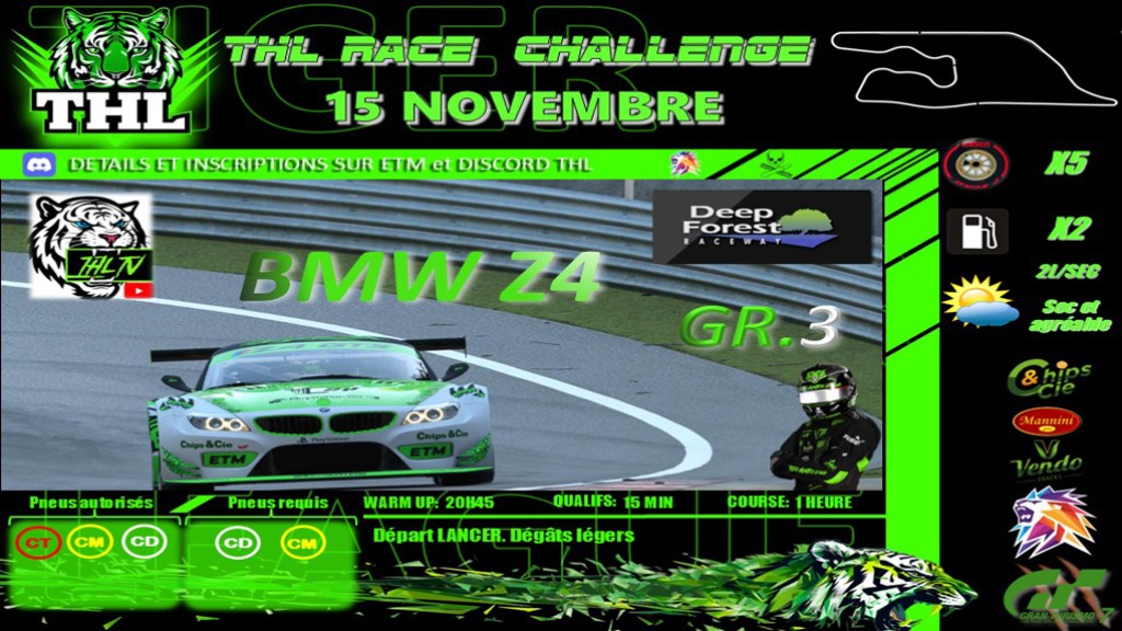 THL RACE CHALLENGE (esport.granturismo-fr.com)