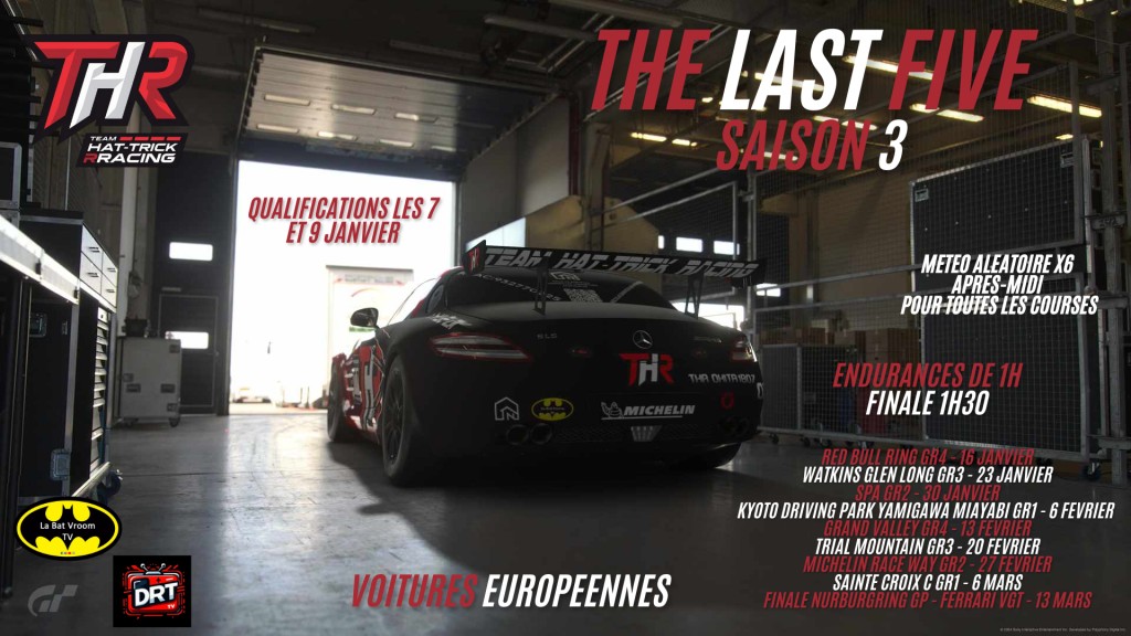 The last five sainson 3 : championnat eSport sur Gran Turismo