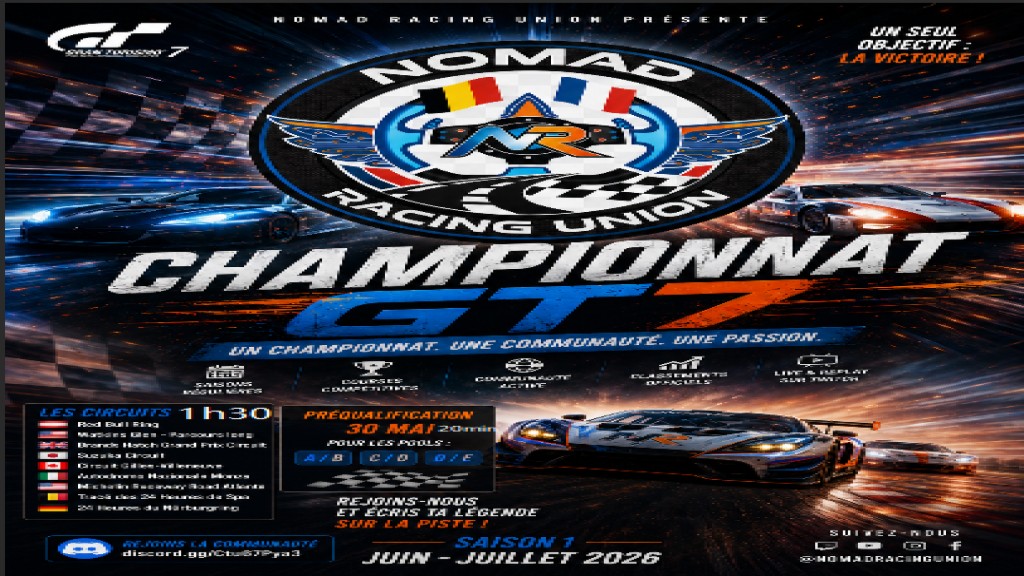Nomad Racing Union : championnat eSport sur Gran Turismo